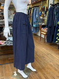The Linen Button Hem Pants (color options)