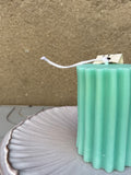 Lined Pillar Candle (color options)