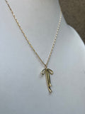 Gold Bow Necklace (length options)