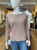 Boat Neck Dolman Sleeve Sweater (color options)