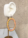 Hoop Enamel Earrings (multiple options)