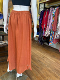 Linen Button Hem Pants (color options) (Copy)
