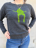Green Frog Tri Blend Pullover