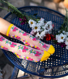 Bouquets All Day Shimmer Sheer Socks