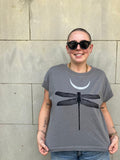 Dragonfly + Moon Loose Fit Tee