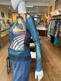 All Around Artsy LS Mesh Top #6