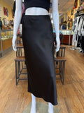 Black Satin Skirt