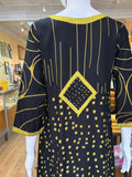 Joy Dress 3/4 Sleeve, Mustard