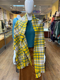 Mustard Check Scarf