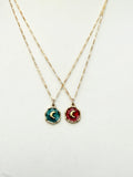 Paint + Moon Necklace