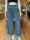 Ice Dye Palazzo Pant, Teal