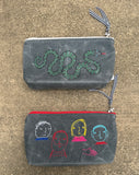 Multi Stitch Waxed Canvas Pouch (multiple options)