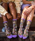 Rabbit Floral Sheer Socks