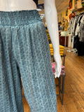 Ice Dye Palazzo Pant, Teal