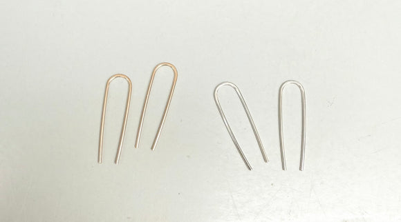 Hill Staple Earrings (metal options)