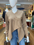 Mandarin Asymmetrical Top (color options)