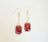 Swarovski Scarlet Crystal Dangles