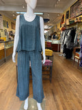 Ice Dye Palazzo Pant, Teal