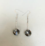 Swarovski Silver Night Crystal Earrings