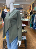 Mandarin Asymmetrical Top (color options)