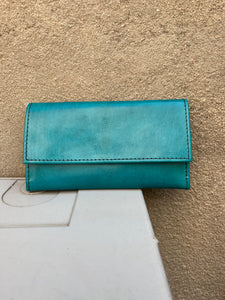 Handmade Leather Checkbook Wallet