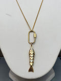 Lucky Catch Goldfish Necklace