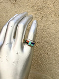 Vintage Multi Stone Inlay Ring