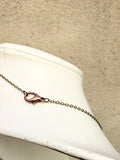 Heat Patina Pendant Necklace