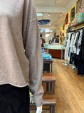 Rolled Hem Sweater (color options)