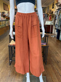 Linen Button Hem Pants (color options) (Copy)