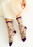 Libra Zodiac Sheer Socks