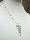 Tall Pyramid Necklace (metal options)