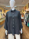 Linen Oversized Button Down Top (color options)