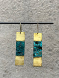 OOAK Patina Bar Earrings (multiple options)