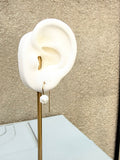 Arc Threader Earrings with Pearls (size options)