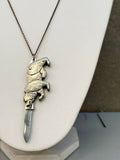 Bear Knife Necklace