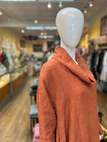 Linen Cowl Neck Dress (Color Options)