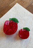 Red Apple Hair Claw (size options )