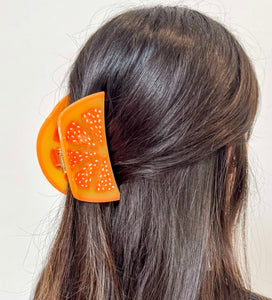 Orange Slice Hair Claw (size options)