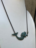 Verdigris Mermaid Necklace