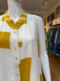 Yellow + White Solah Dress