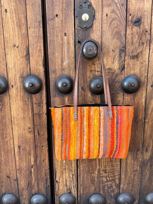 Oaxacan Orange Handwoven Bag