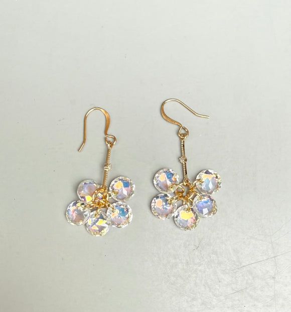 Swarovski AB Crystal Bunch Earrings