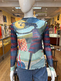 All Around Artsy LS Mesh Top #1