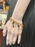 Vintage Elements Swarovski Crystal Charm Bracelets (multiple options)