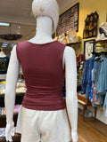 Double Layer Wide Strap Blouse (color options)