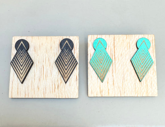 Birch Arrow Studs (color options)