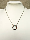 Heat Patina Pendant Necklace