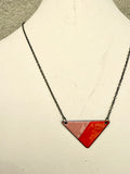 Triangle Reversible Enamel Necklace