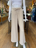 Wide Leg Textured Pants